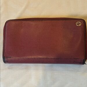 Gucci Burgundy Leather Women’s Wallet